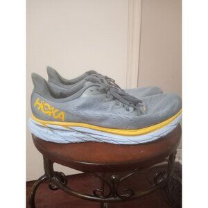 Hoka One One Gray and Yellow Athletic Shoes